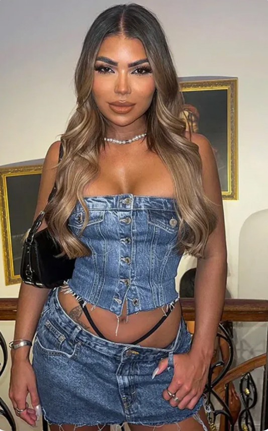 Jeans Top (SHIPS NOW)