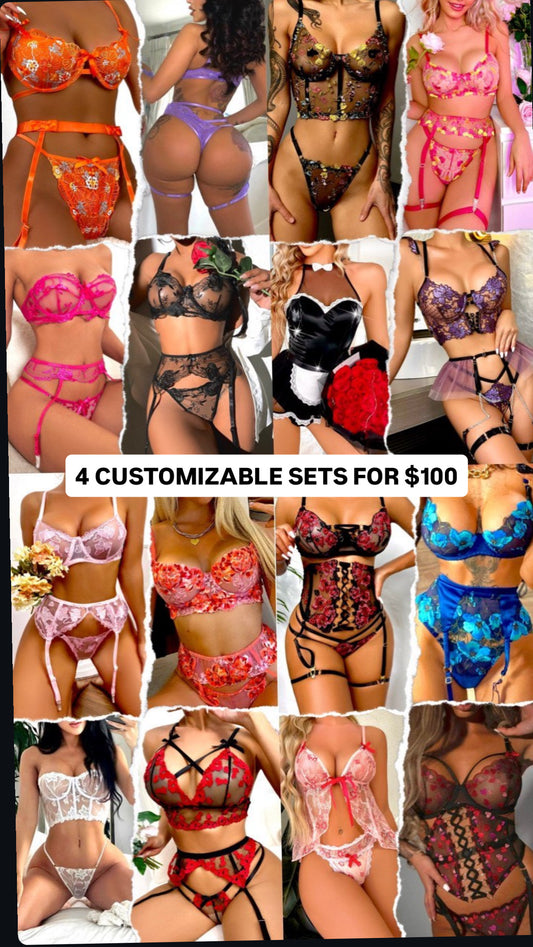 4 Customizable Sets for $100